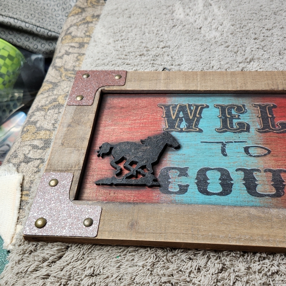 2 Western Decorative Signs With Horses - Picture 9 of 12